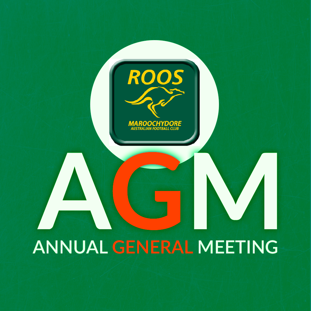 Roos News : Club AGM - Why Not Come Along